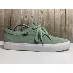STATE Footwear Bishop Skate Green Suede Leather Shoes, Size 10.5